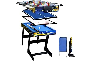 AIPINQI Kids Pool Table Set: 4-in-1 Game Fun!