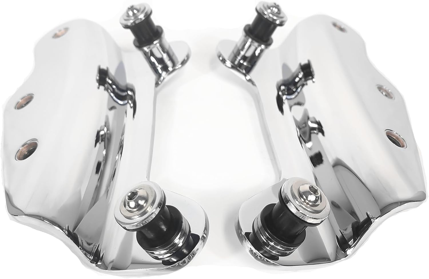 Chrome Detachable 4-Point Docking Hardware Kits Compatible for Harley Davidson Touring 2009-2013 Road King Electra Glide Street Glide Back Rest FLHR FLHX FLHT FLTR