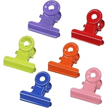 Coideal Colored Bulldog Paper Clips, 30 Pack Small 0.87 Inch Metal Mini Binder Clips Money Clamps for Tags Bags, Shops, Office and Home Kitchen