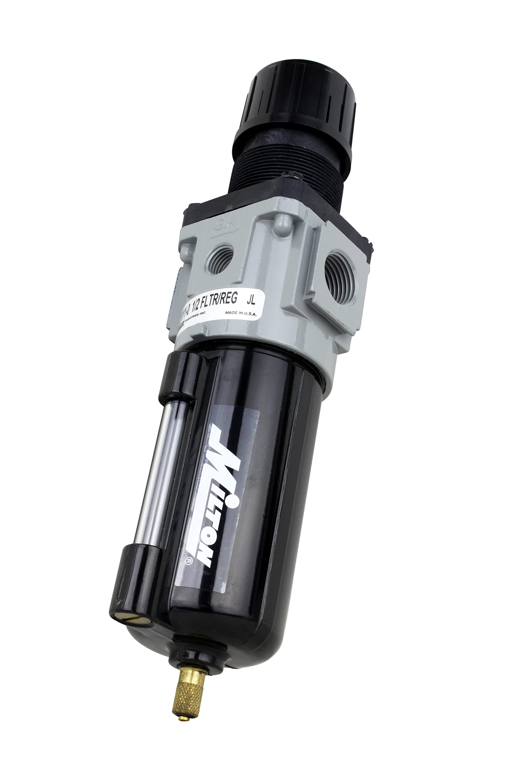 B07-202-A1KA : Norgren B07 Series, Filter/Regulator, Relieving, with Gauge, auto Drain, 5 -Micron, 5 to 100 PSI Outlet Range, 1/