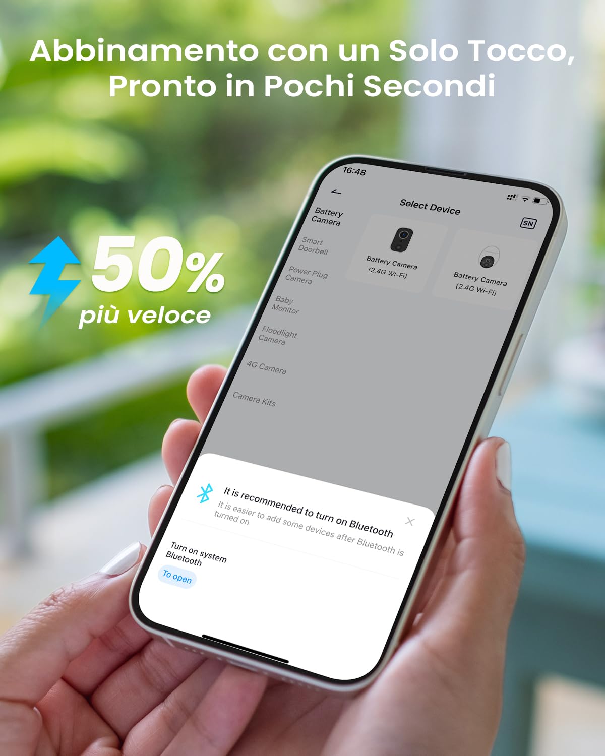 ieGeek 2K Telecamera Wi-Fi Esterno con Pannello Solare, Installazione Flessibile, 355°P 90°T, 5000 mAh, Rilevamento Umano PIR e Allarme, Visione Notturna a Colori, Audio Bidirezionale, IP65, S5