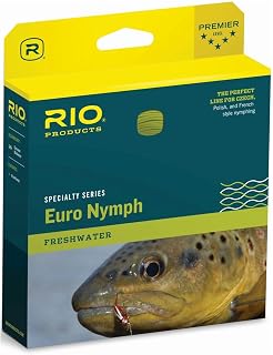 RIO Products FIPS Euro Nymph Fly Line (#2-5) - Floating, Orange/Sage/Olive