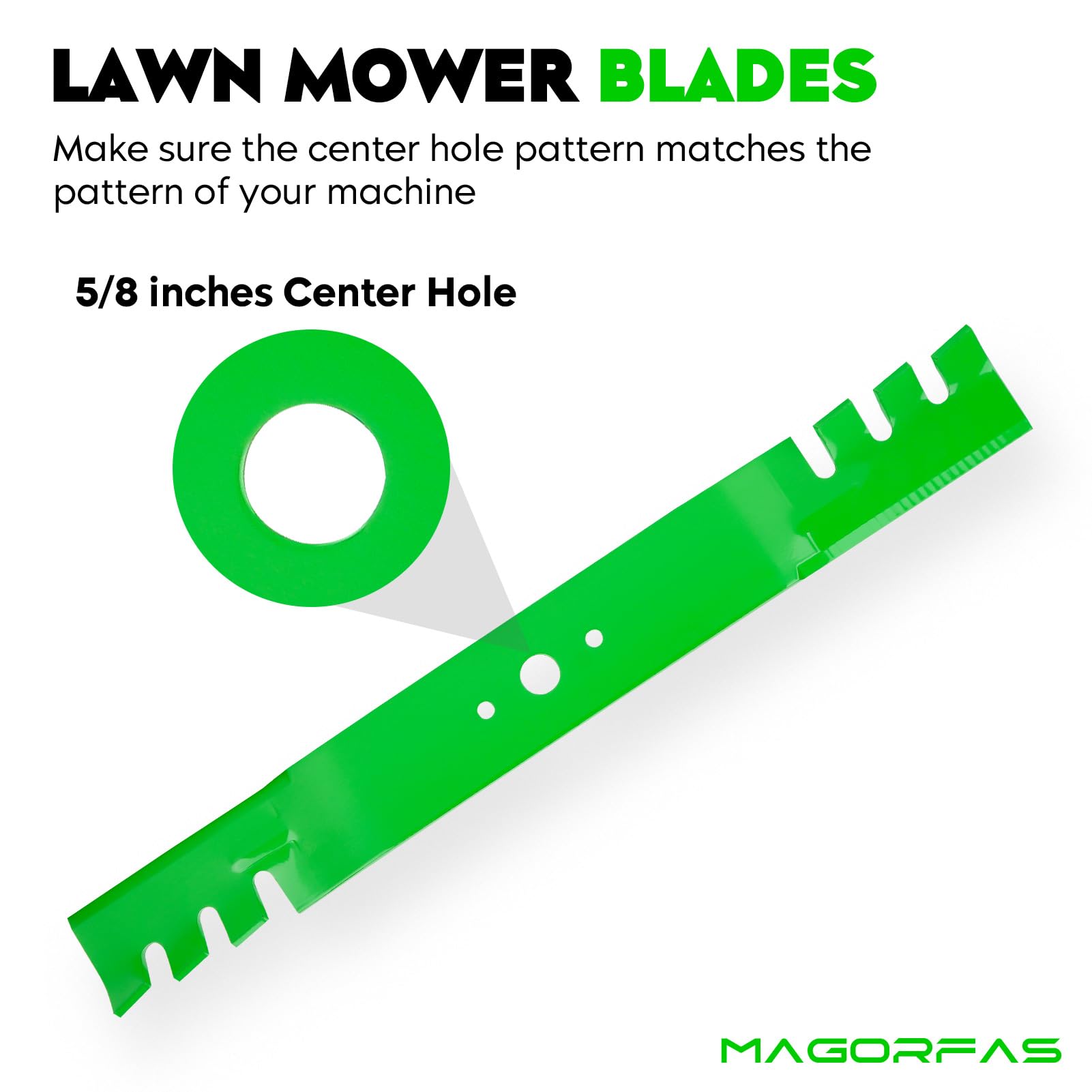 Lawn Mower Blades Toothed Mulching Fits for 7593830 7423033 74204101