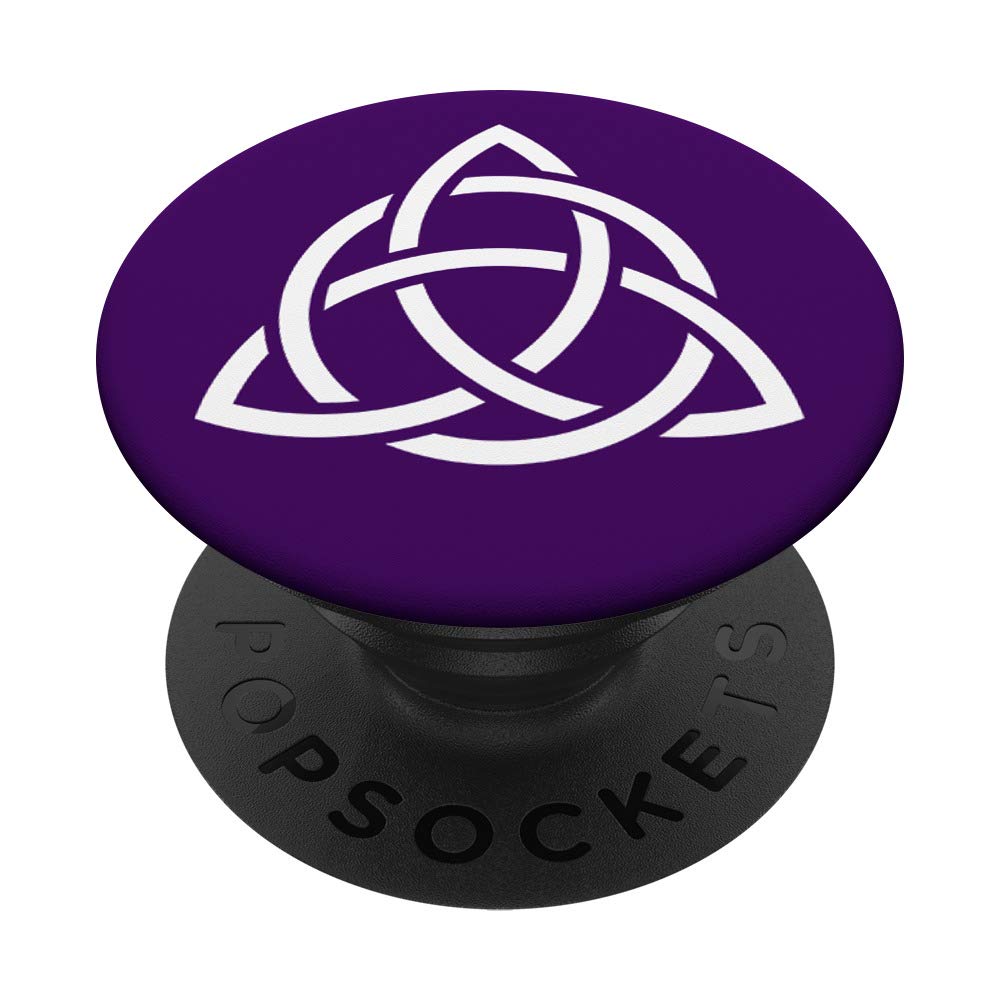 Purple Triquetra Trinity Symbol Celtic Knot Cheeky Witch PopSockets PopGrip: Swappable Grip for Phones & Tablets
