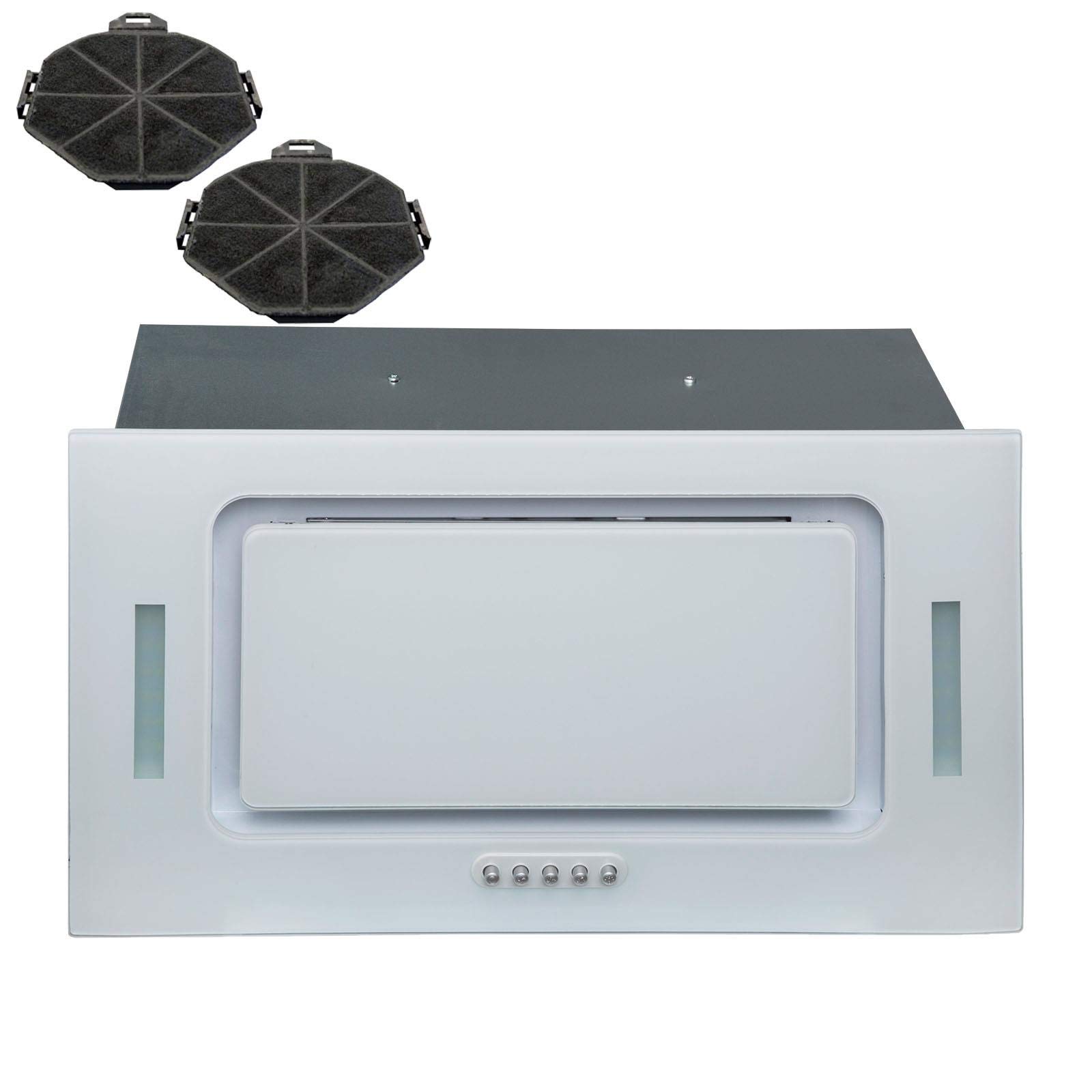 Buy SIA UCG52WH 52cm White Glass Built In Cupboard Cooker Hood Fan