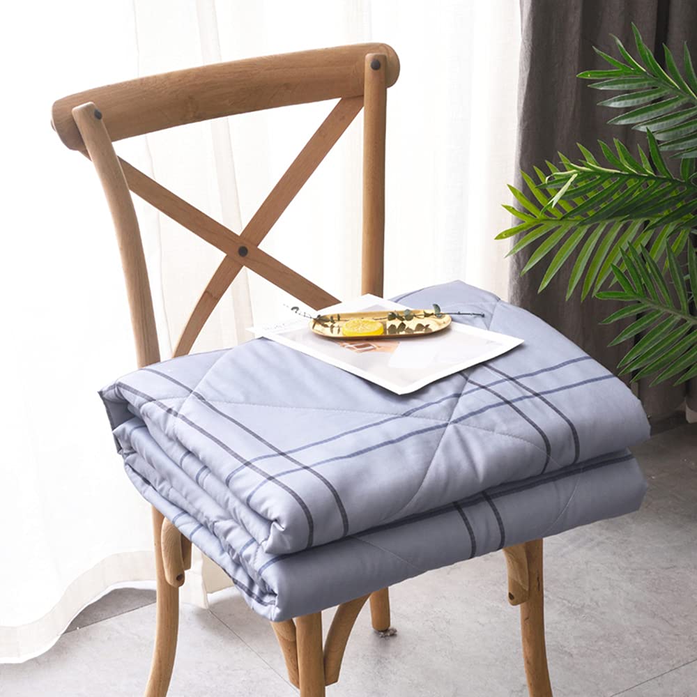 Colcha de verano antracita reversible gingham 200x230cm para cama matrimonio