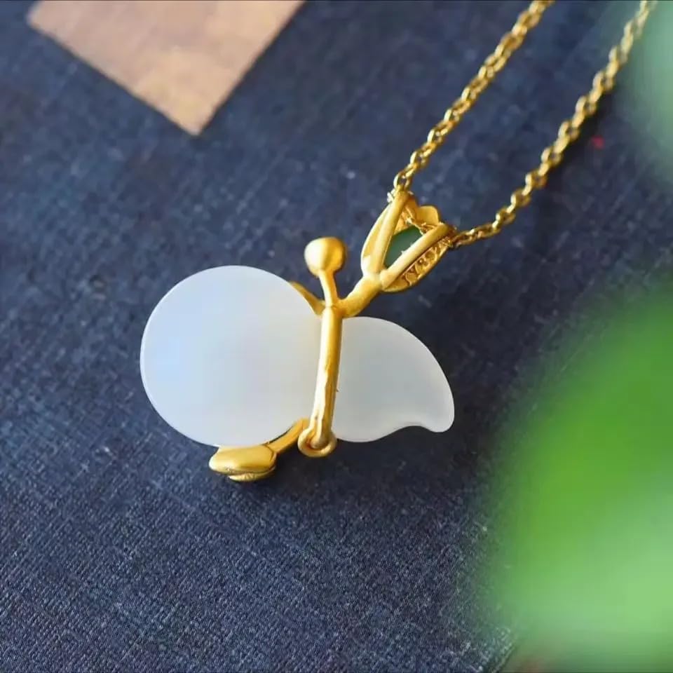 Image of 925 Sterling Silver Lotus Necklace For Women - 14K Gold Filled Lotus Flower Original Pendant Necklaces Lotus Leaf Necklace, Lotus Flower Pendant Necklace, Lotus Flower Necklace