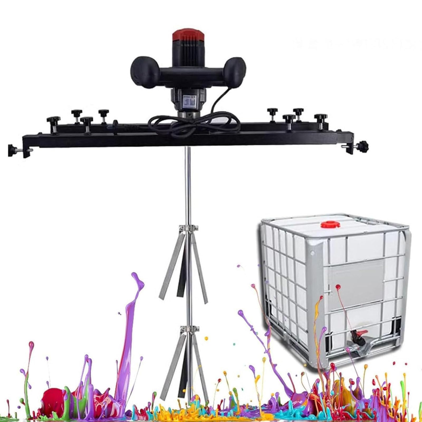 Agitador Aire IBC,Máquina Mezcladora Tanque Eléctrico,Máquina Mezcladora Tanque 1 Tonelada,Ajuste Velocidad Libre 0 a 800 RPM,Herramienta Mezcla Pintura