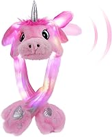 Vista 29 de Sombrero de animal para disfrazarse, fiesta de cosplay, Navidad, vacaciones, lindo gorro con solapa para niños y adultos