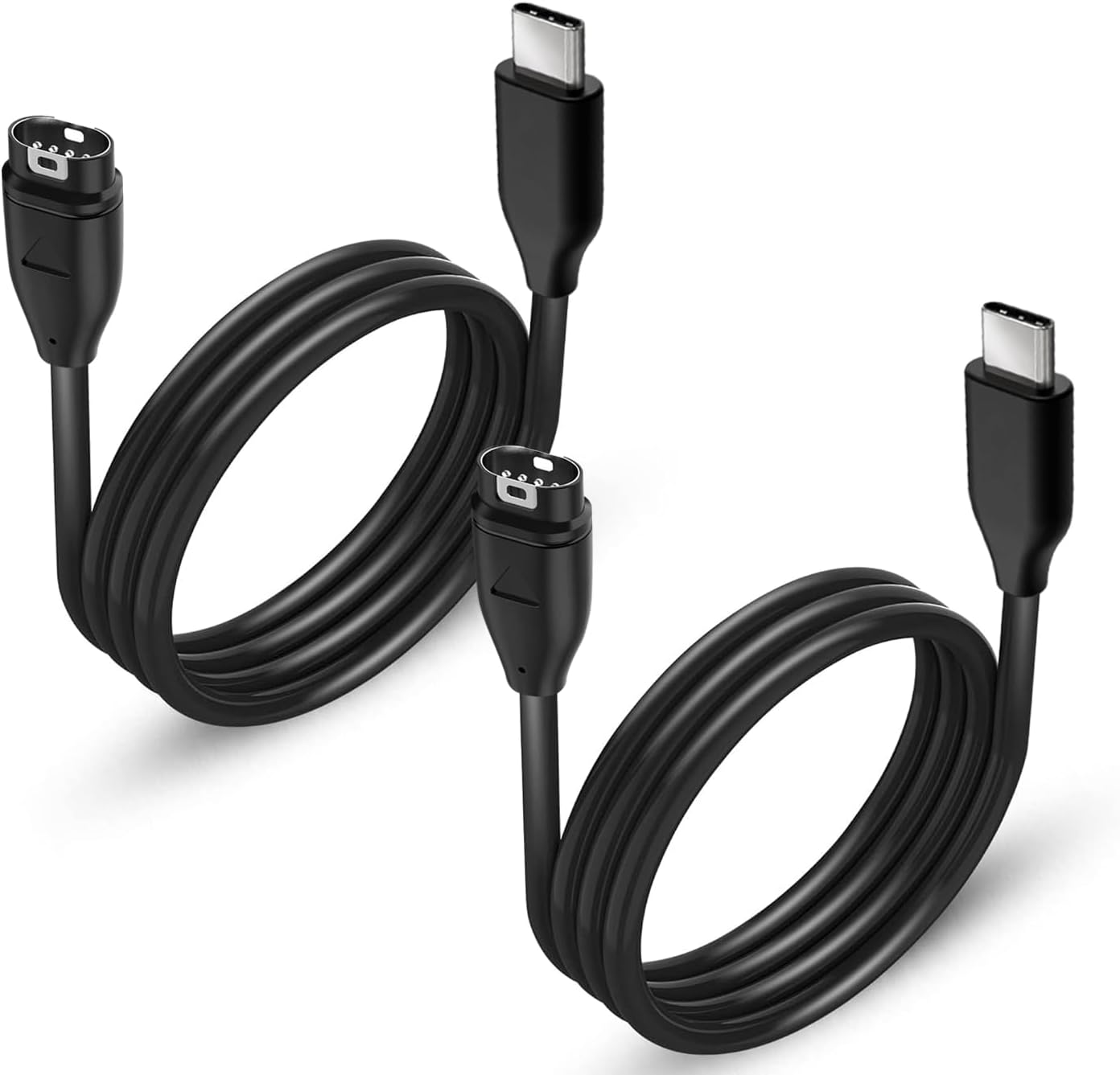 USB C Charger Cable for Garmin Vivoactive 5 4S 4 3, Fenix 8 ​​7 7S 7X 6 6S 6X Pro 5 5S 5X Plus, Forerunner 935 945 955 965 45 265 245 165 Approach S10 S40 S60 X10 Quatix 7 6 5 (2 Pack)