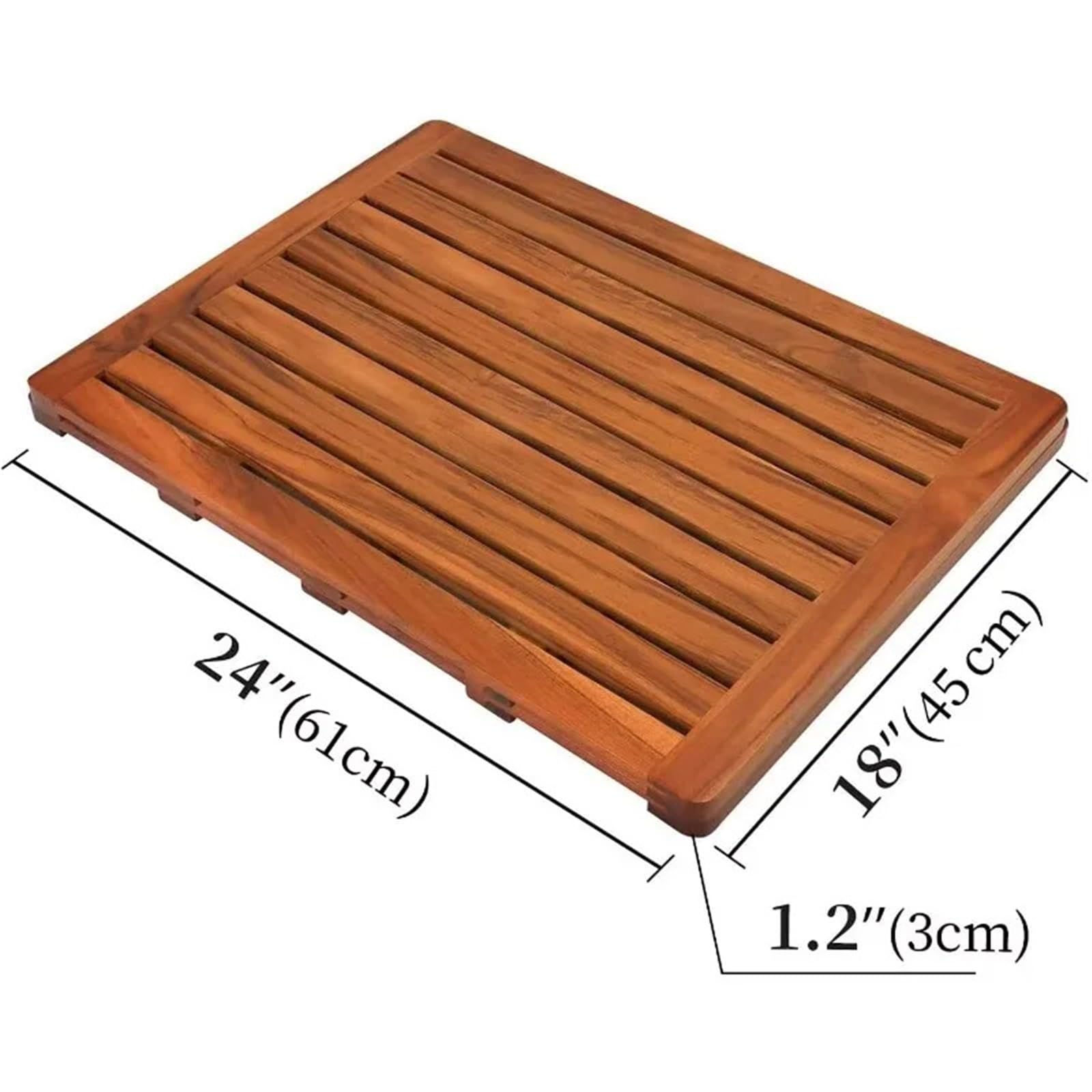 Alfombra de baño de Teca, Inodoro de Madera for el hogar, Ducha, Pedales de bañera for tratamientos de SPA