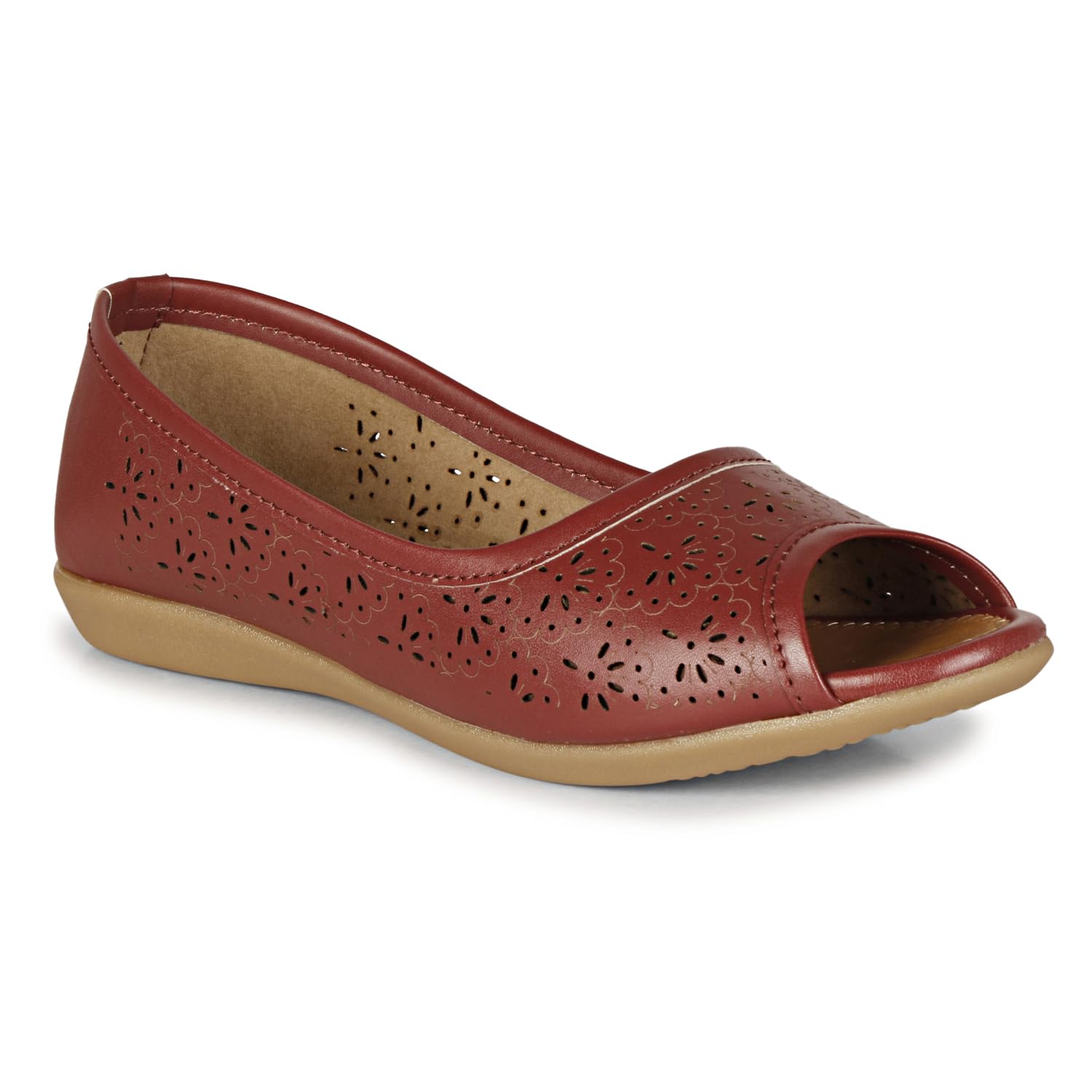 Footshez Womens Black Ballet Flat | Womens Fashion Sandals Bellies-P (Cherry, 5) (B0CZF1GMNL) Amazon Price History, Amazon Price Tracker