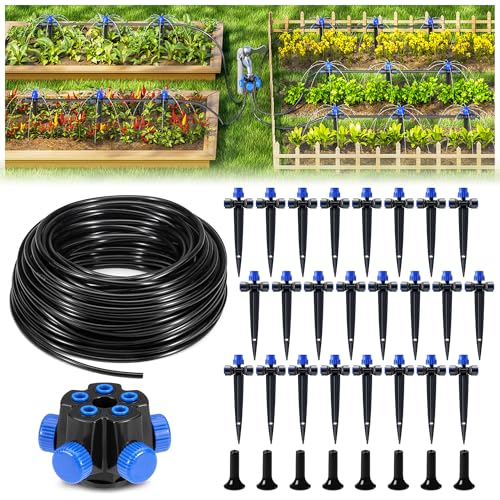 HIRALIY 100FT Drip Irrigation Kit