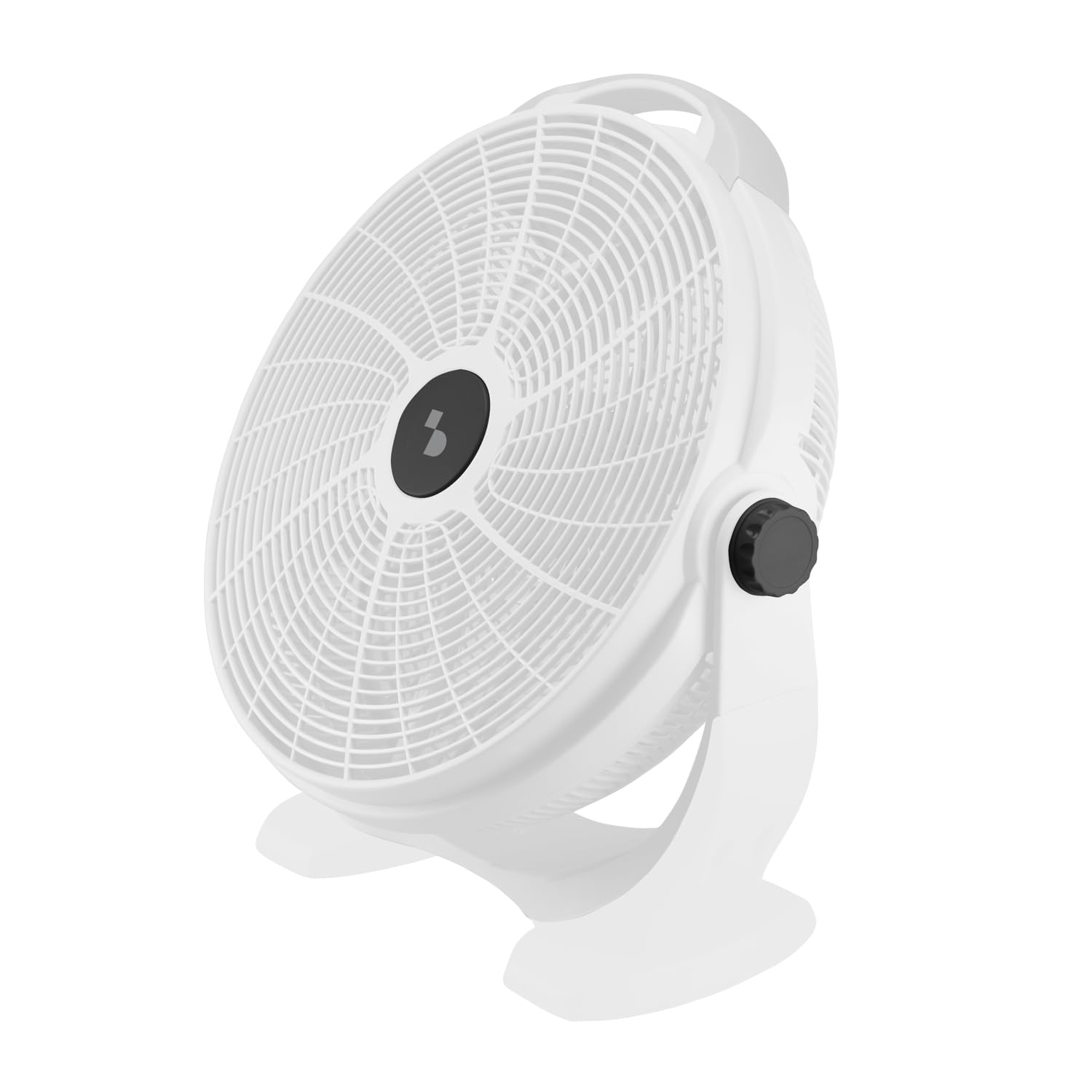 BEPER P206VEN561 Ventilatore da Pavimento 360° – Ventilatore da Terra con 5 Pale, 3 Velocità, Inclinazione Totale, Maniglia per Trasporto, Potente e Silenzioso