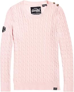 superdry cable knit jumper womens