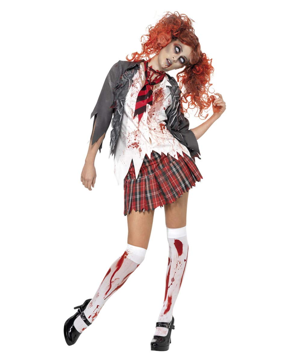 Horror-Shop Zombie scolara Costume L 44-46