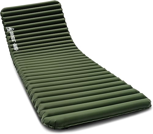 Miniatura 9 de ONETIGRIS Almohadilla de dormir para camping, colchón de camping ultraligero de jade 2.8 R-Value colchonetas inflables compactas para camping,
