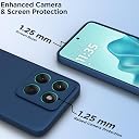 Pikkme Back Cover for Motorola Moto Edge 60 5G / Motorola Moto Edge 60 Fusion 5G | Camera Protection Shockproof Soft Matte Silicone Bumper Case (Blue) gallery image