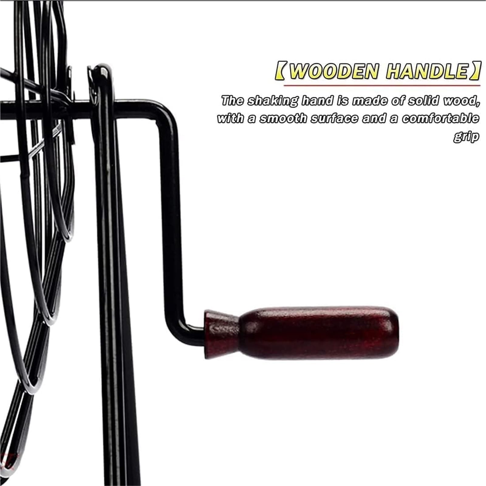 Tambor de rifa de Metal con 50 Bolas, máquina de lotería y Jaula de Bingo for Juegos de Fiesta.(Noir)