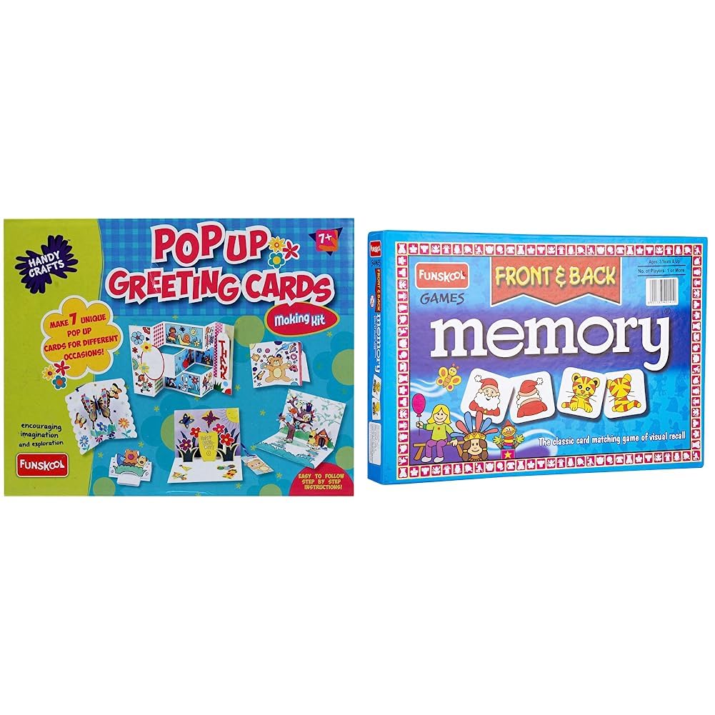 Funskool Handycrafts Pop Up Greeting Cards Games - Memory Front And Back For All Occasion (B0C8G9WBW5) Amazon Price History, Amazon Price Tracker
