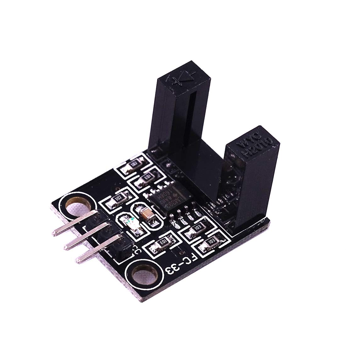 Hailege 5 szt. LM393 Korekcja fotoelektryczna Czujnik przeciwny typ podczerwieni Czujnik DC 5V