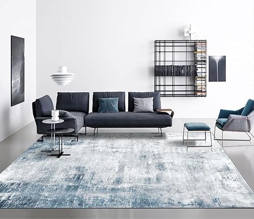 Miniatura 7 de OMERAI Alfombra lavable de 8 x 10 pies para sala de estar, alfombra grande lavable a máquina, alfombra abstracta con alfombra antideslizante para