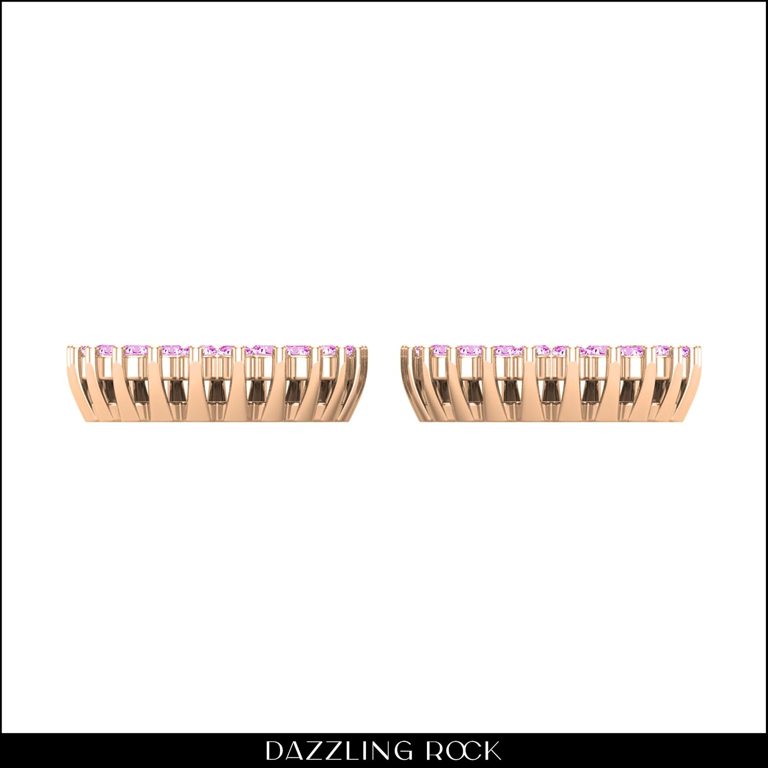 Dazzlingrock Collection Round Gemstone Halo Removable Earring Jackets for Women in 14K Solid Gold