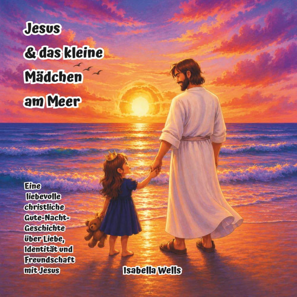 Jesus & das kleine Mädchen am Meer: Eine liebevolle christliche Gute-Nacht-Geschichte über Liebe, Identität und Freundschaft mit Jesus