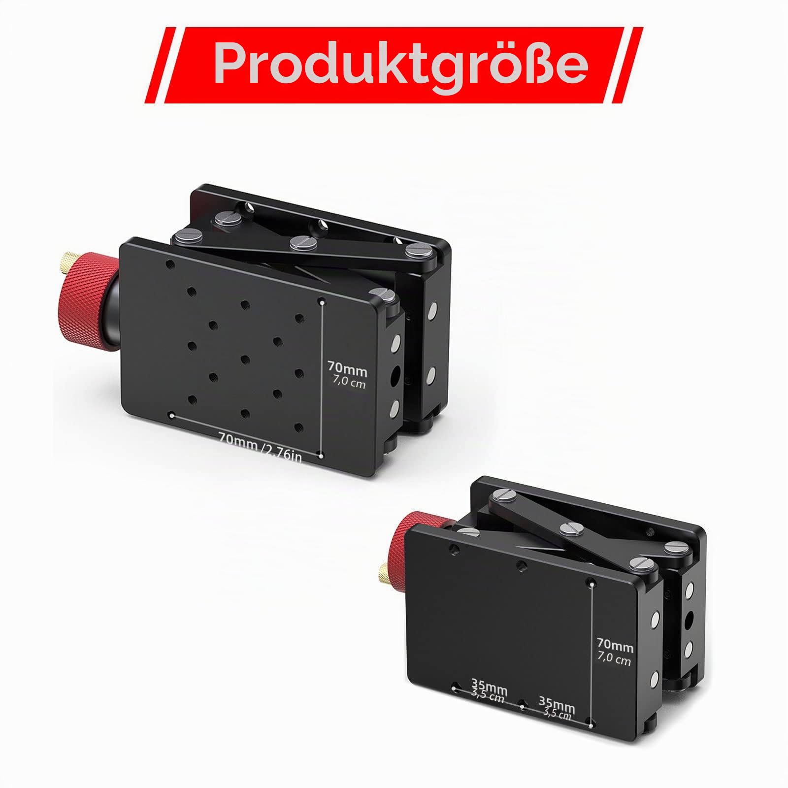 Manuelle Hebebühne, Aluminiumlegierung Präzise Z-Achsen-Hebebühne 55mm Hochpräzise Optische Schiebe-Hebebühne Labor-Hebebühne Manuelle Steuerung Labor-Wagenheber Aufzug Verschiebungsplattform