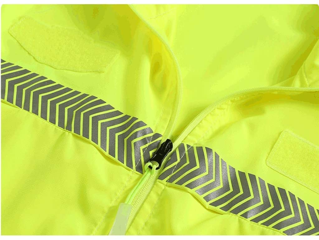 Kamizelka ochronna High Vis, Odblaskowa odzież chroniąca przed słońcem, kurtka odblaskowa z długim rękawem, na wynos, kamizelka budowlana do ekspresowej dostawy(Large)
