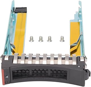 Hard Drive Tray, 2.5in SAS/SATA Hot Swap Hard Drives Tray for X3850 X3950 X3650 M2 M3 X5 X3550 X3500, Silver Black Metal HDD Tray Caddy with 4 Screw for 2.5in LFF