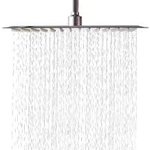 Sarlai Solid Square Ultra Thin 304 Stainless Steel 10 Inch Adjustable Rain Shower Head