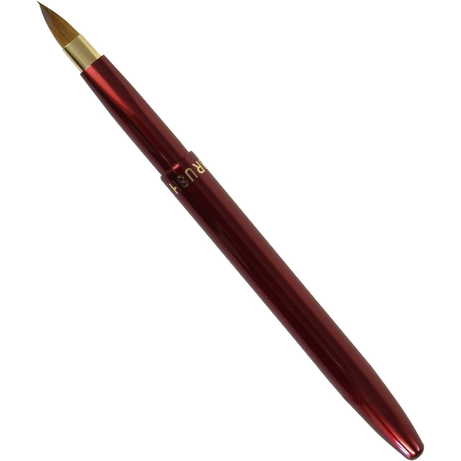 Sakura Fude Kumano Lip Brush Round 100% Weasel Hair Red Aluminum Japan