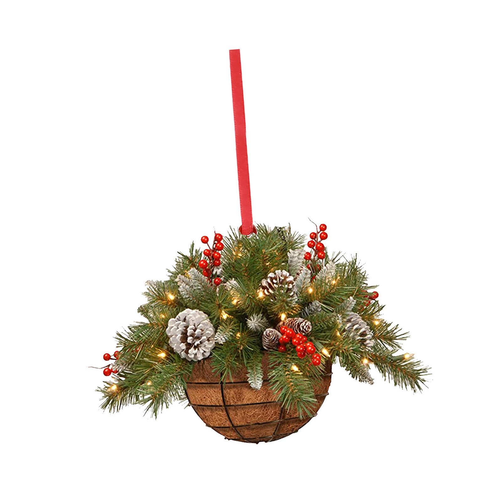 CLUB BOLLYWOOD® Flower Basket Wreath Decor Spring Summer Wreath for Christmas Tree Home Wall Style E|Home & Garden | Home D?©cor | Floral D?©cor|1 Artificial Flower Basket-picture-18