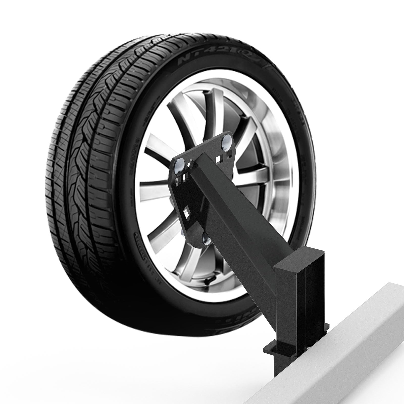 Kieszeń na paliki, uchwyt do opon zapasowych do przyczepy, pasuje do większości 4, 5, 6 i 8 kół na śrubach 10,2 cm, 10,8 cm, 4,5'', 12.7 cm, 12.7 cm, 14.0 cm, 15.2 cm lub 16.5 cm, wytrzymały