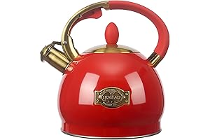 3Quart Whistling Tea Kettle Red