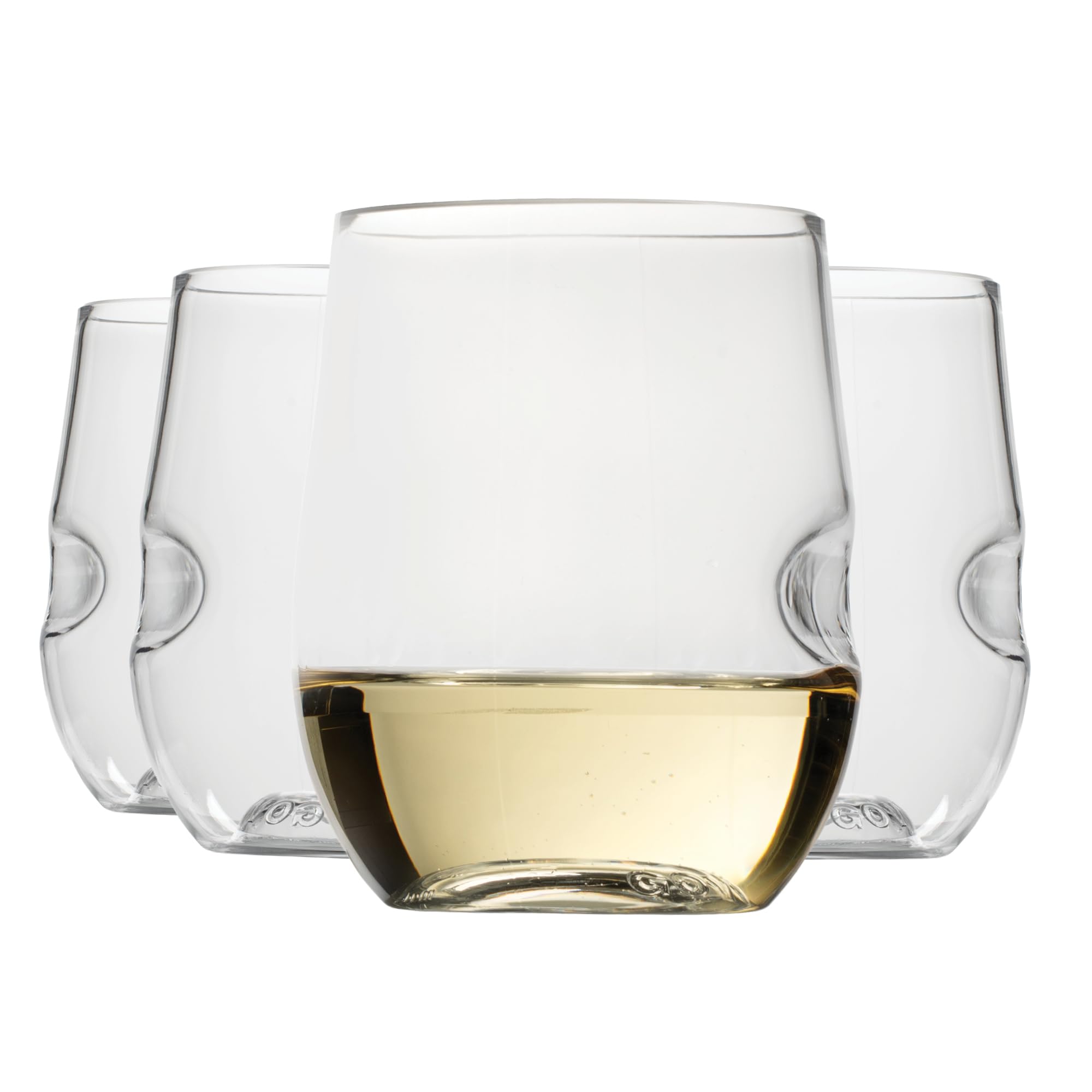 3ft plastic wine glasses 20-Pack Clear 10oz Plastic Margarita Glasses - Disposable Cocktail Cups for Frozen Drinks & Pina Coladas