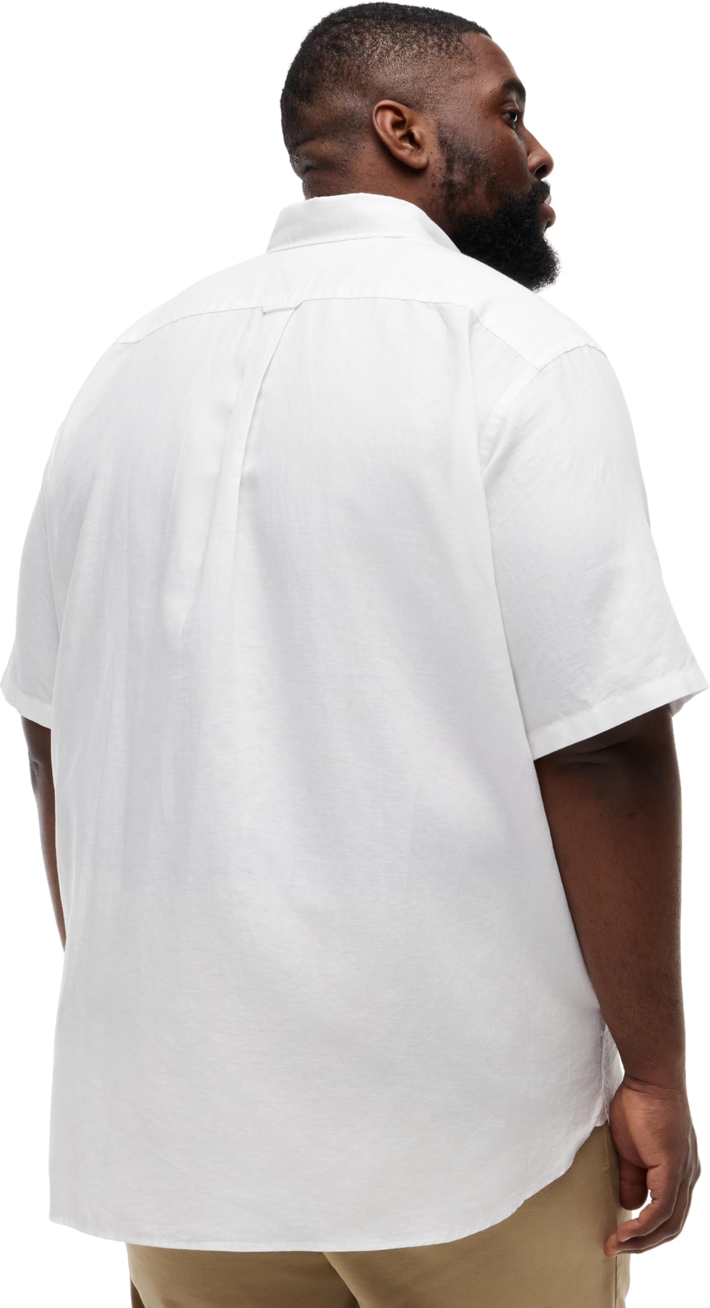 Tommy Hilfiger Herren Bt-cl Linen BLND Solid Ss Rf S-b Mw0mw44062 S/S Shirt