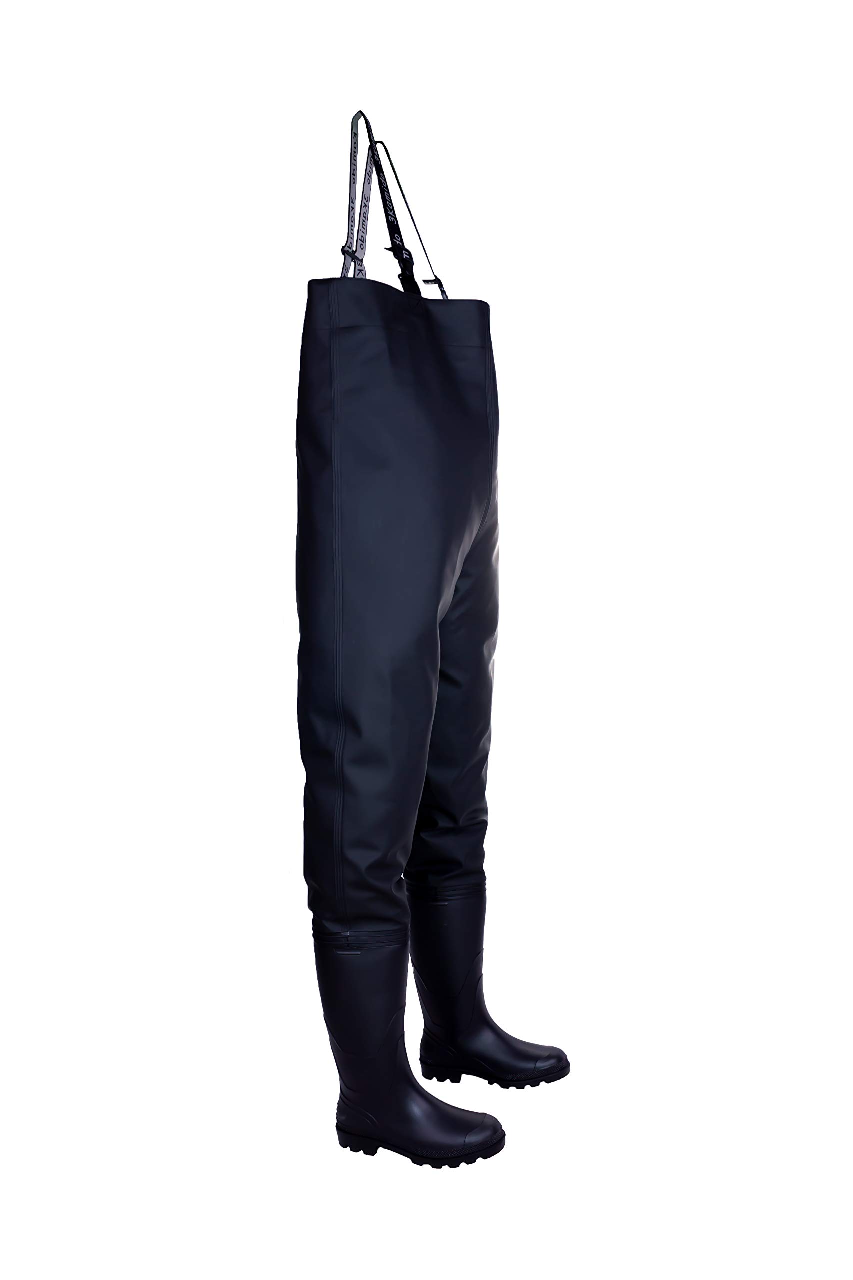 Trampolieri da Pesca Classic, Serie 680, Standard, Waders Pesca, Stivali da Pesca, Stivale scafandro, Colore: Nero, Verde 39-47EU