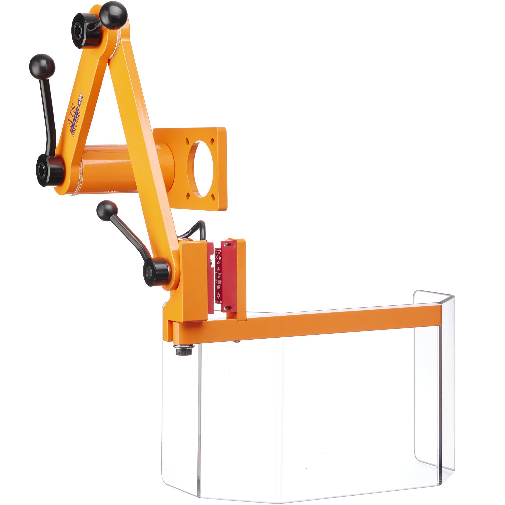 Head Mount Milling Machine Safety Guard, INTERLOCKED Model. Part # MG-2-SK1 by ATS MACHINE SAFETY SOLUTIONS