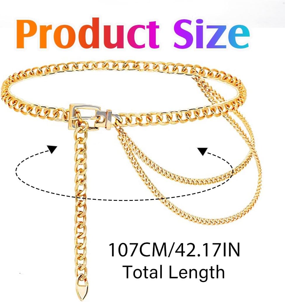 CLOACE Punk Waist Chain Gold Layered Body Chains Sexy Body Jewelry Accessories for Women - Image 6