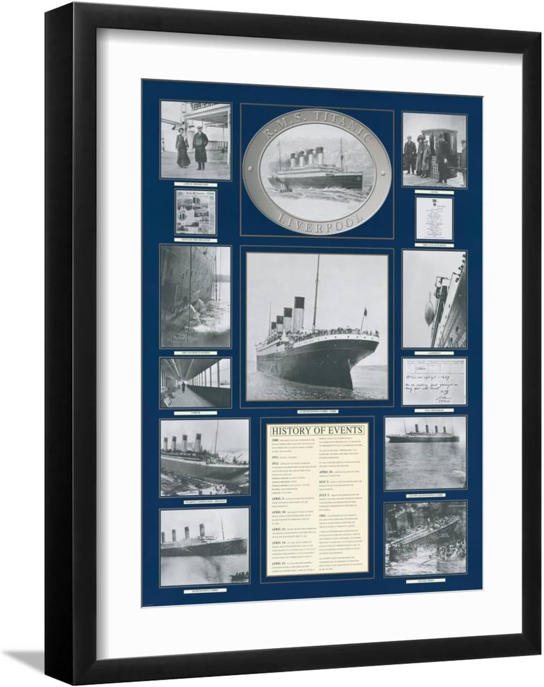 ART.COM Wall Art Print Titanic Poster by Father Francis Browne, 18" x 24"