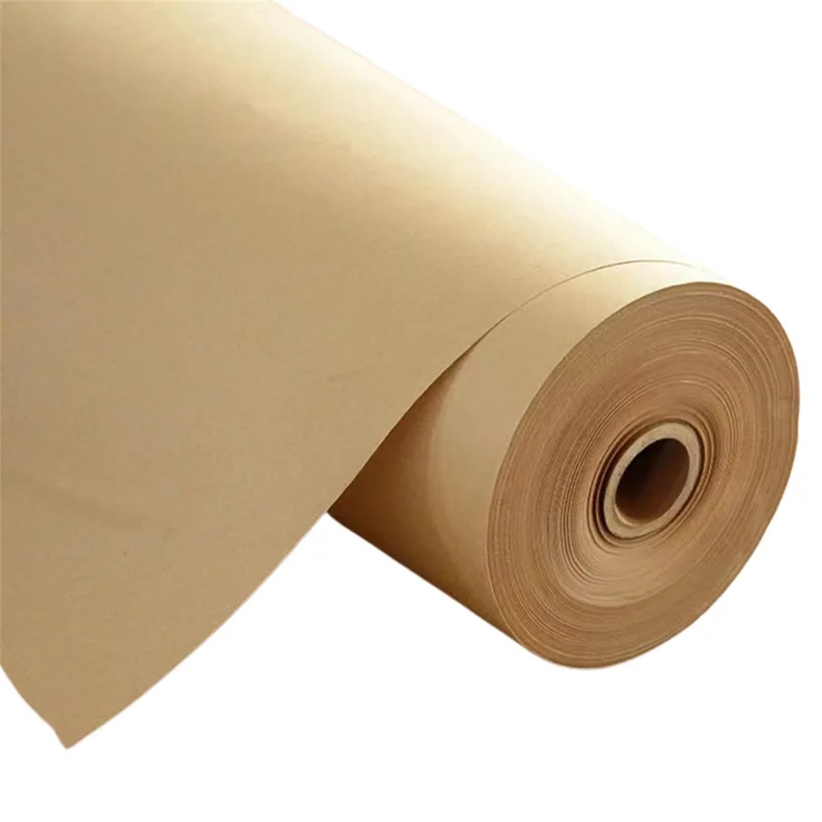 10/30/50 Meter Original Holz Zellstoff Braun Kraft Papier Rolle Puffer Verpackung Papier Rolle Kraft Papier Geschenkpapier Natur(38cm x 50 Meters)