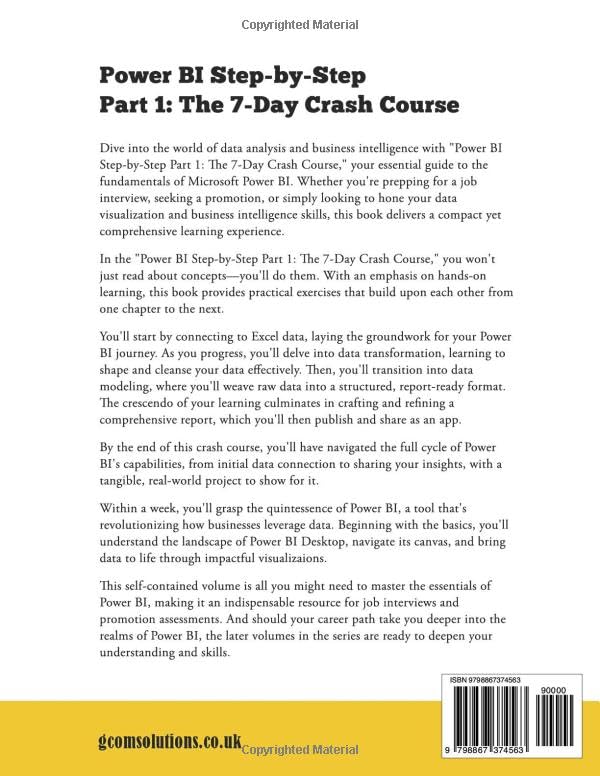 Miniatura 2 de Power BI Step-by-Step Part 1 The 7-Day Crash Course Rapidly Learn all Power BI Essentials for Job Interviews and Promotion Assessments