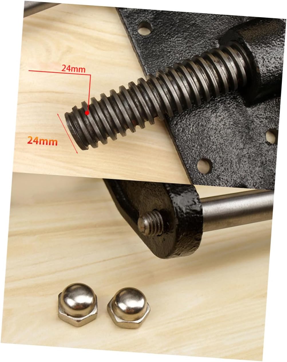 Woodworking Table Plier and Connecting Rod Clamp 7-inch Lightweight Woodworking Table Clamp with Guide Rod DIY for Workshop Use