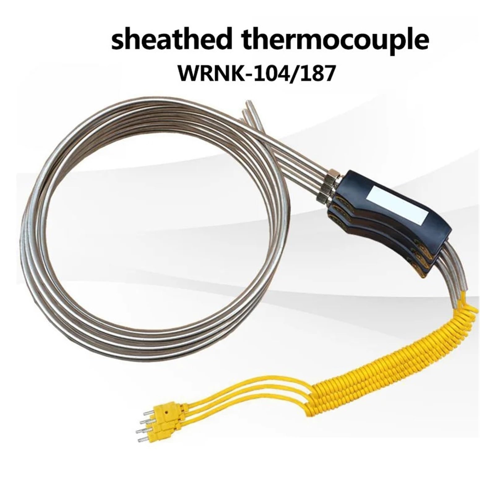 Capteur de température Termopara Typ K, sonda temperatury WRNK-187/104, Special for Czujnik Temperatury Cynku/Aluminium Podgrzewacze Wody, 800 ℃ L300-1500(D6mmx1000mm)