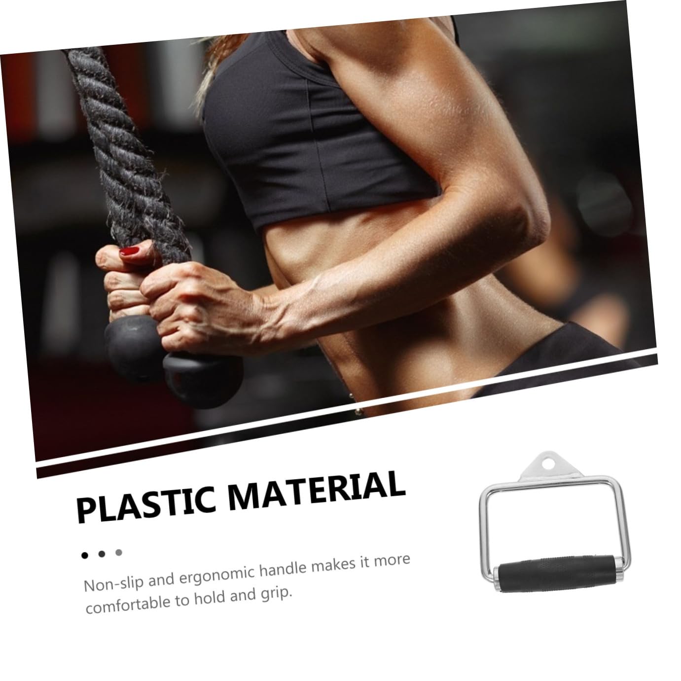 UPKOCH Maniglia per Fitness da Trazione, Acciaio Plastica Nera | Impugnatura Ergonomica, Compatta e Antiscivolo, Formato Portatile per Esercizi di Pull-up e Hanging