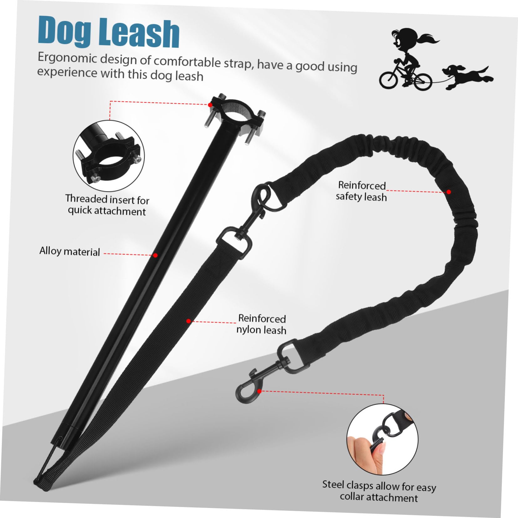 BESTonZON Laisse pour pour Chien Résistante à Usure Rétractable Conçue pour Chiens De Petite Et Moyenne Polyvalente Intérieur Extérieur