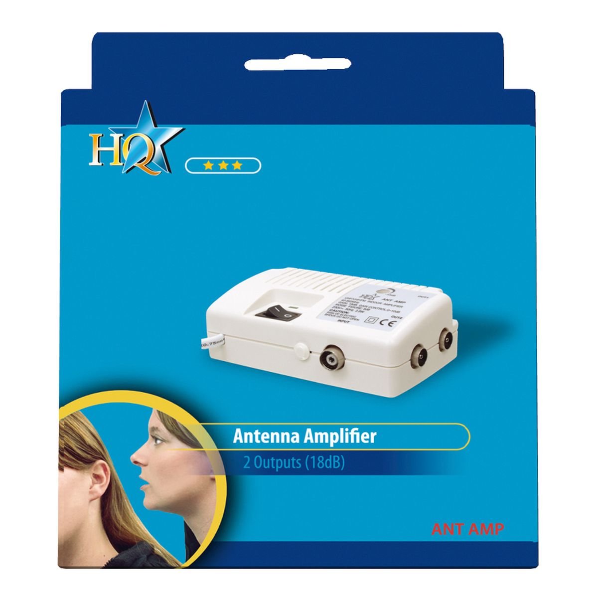 HQ ANT AMP Amplificateur d'Antenne avec 2 Sorties