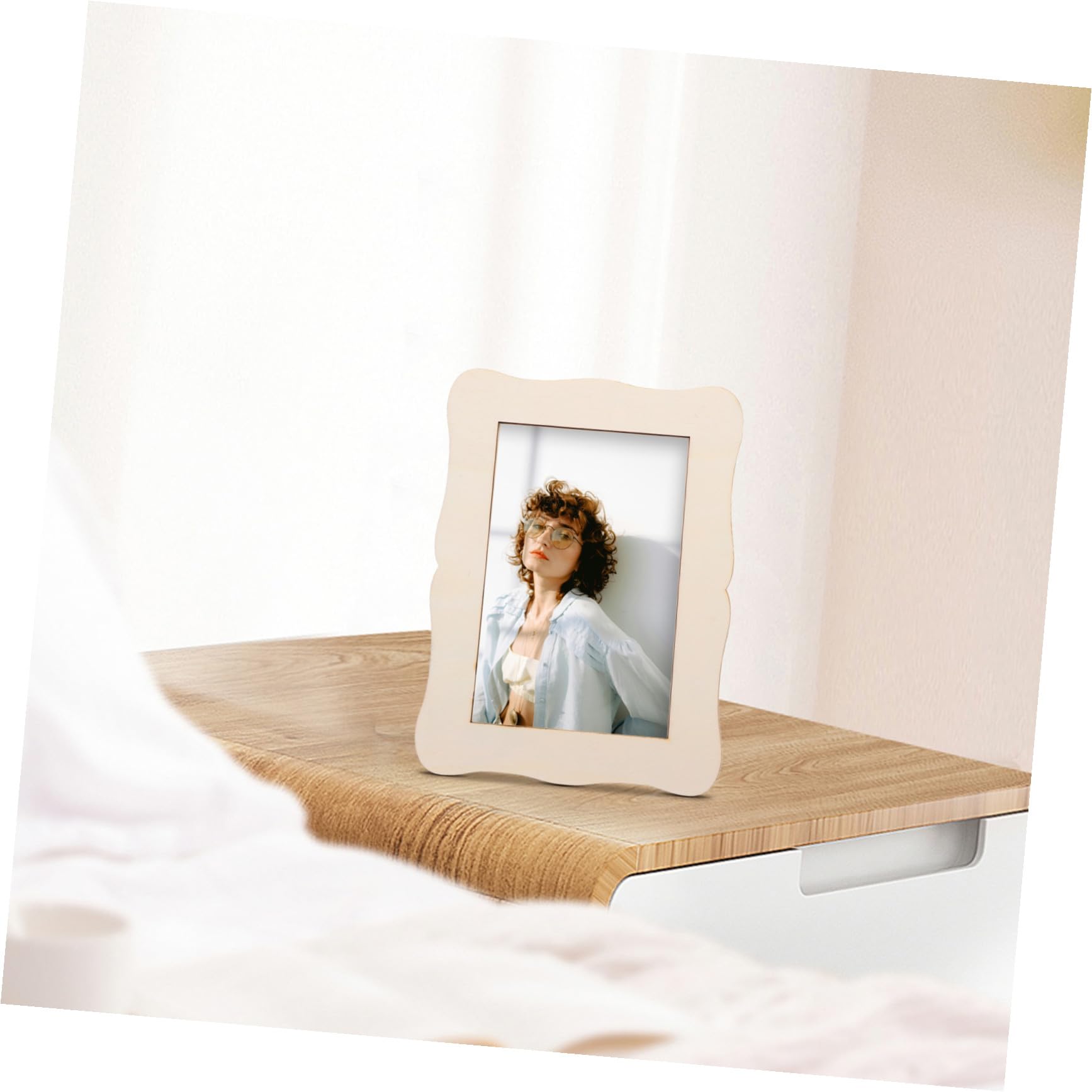 Toddmomy 15 Pezzi Cornice per Foto Fai da Te in Legno, Cornice Vuota Verniciabile, Set per Bricolage e Pittura, per Compleanni e Matrimoni